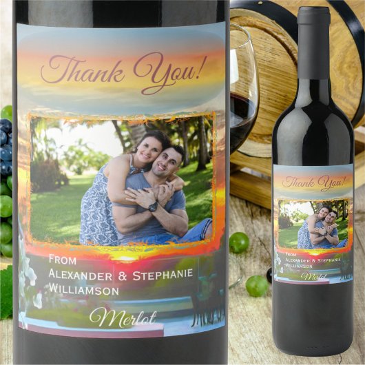 ルーフトップサンセット2295 ワインラベル