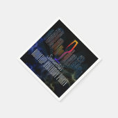 ルーフトップラウンジナイトライフティンスカイバー誕生日 スタンダードカクテルナプキン (角)