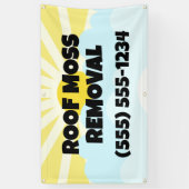 ルーフモスの除去 横断幕 (縦)