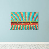 ルーフ詳細オブサウスプトゥオテンプル キャンバスプリント (インサイチュ (ウッドフロア))