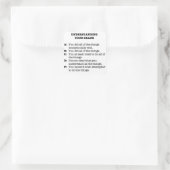 ルーブリックのステッカー – 今は少ないスネークで! スクエアシール (バッグ)