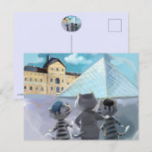 ルーブルのポストカード(封筒（オプション）) ポストカード (正面/裏面)