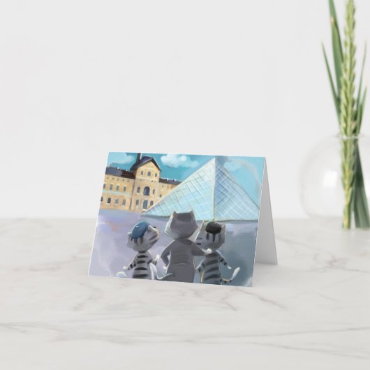 ルーブルカード（様々なサイズ） サンキューカード (正面)