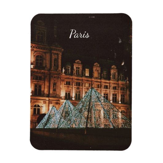 ルーブル美術館、パリ、フランス マグネット (縦)