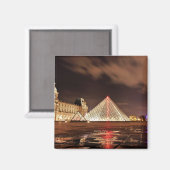 ルーブル，パリ，フランス，風光明媚な写真 マグネット (正面/裏面)