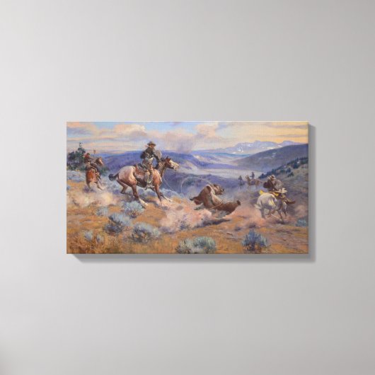 ループと速い馬は鉛よりも確実である キャンバスプリント (正面)