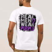 ループスの実質のメンズウェアの紫色 Tシャツ (裏面)