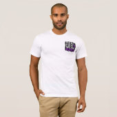 ループスの実質のメンズウェアの紫色 Tシャツ (正面フル)