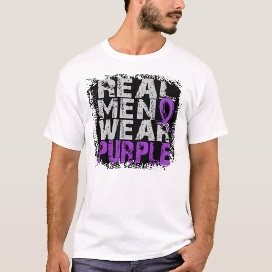 ループスの実質のメンズウェアの紫色 Tシャツ (正面)