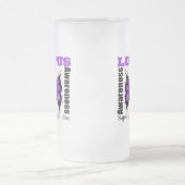 ループスの認識度の蝶 フロストグラスビールジョッキ (中央)