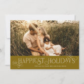 ループデループの装飾的なフォントの写真 シーズンカード (正面)