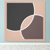 ループ円 キャンバスプリント (インサイチュ (ウッドフロア))