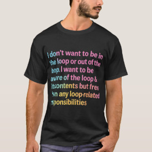 ループ引用文の内外に存在しない Tシャツ