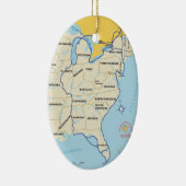 ループ素晴らしマップオーナメント セラミックオーナメント (右)