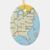 ループ素晴らしマップオーナメント セラミックオーナメント (裏面)