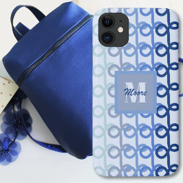 ループ線 – 青いグラデーション電話ケース iPhone 11 ケース