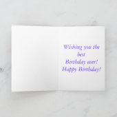 ループ誕生日カード カード (内部)