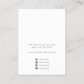 ループ金ゴールドグリッターイヤリング表示ホルダー 名刺 (裏面)