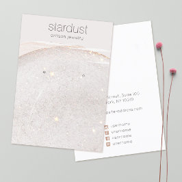 ループ金ゴールドグリッターイヤリング表示ホルダー 名刺