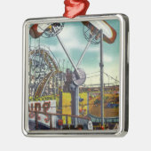 ループo飛行機の乗車の眺め# 2 メタルオーナメント (左)