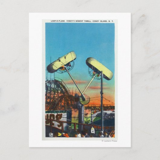 ループo飛行機乗り物の表示# 1 ポストカード (正面)