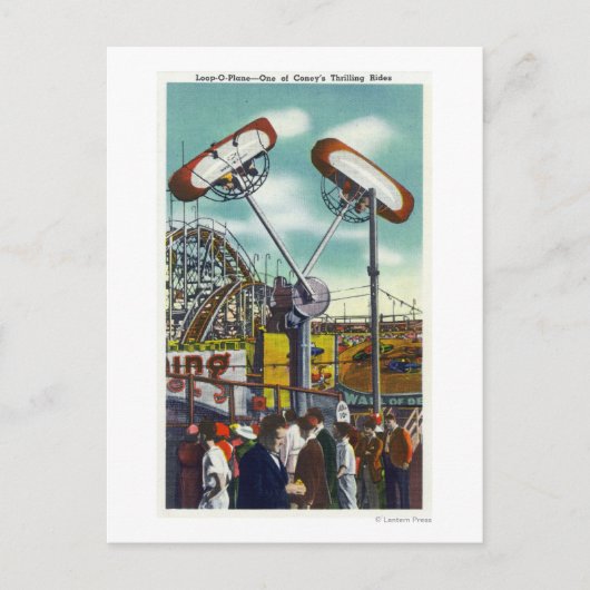 ループo飛行機乗り物の表示# 2 ポストカード (正面)