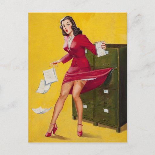 ルーベリー書記ピンナップ ポストカード (正面)