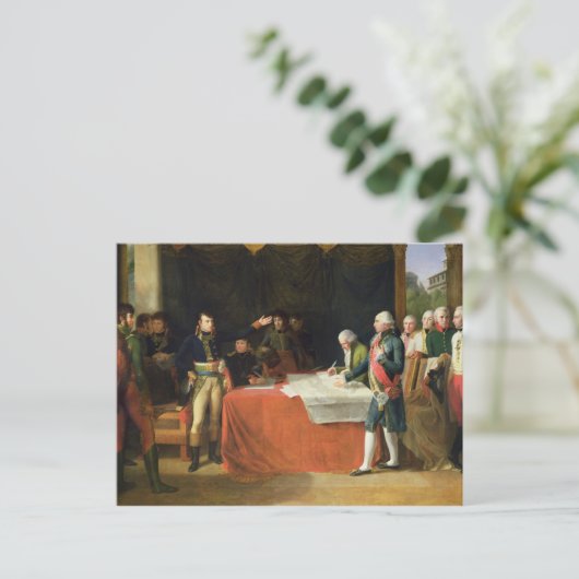 ルーベンで調印された和平の予選 ポストカード (スタンド正面)