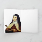 ルーベンスによるアビラのテレサ サンキューカード (内部)