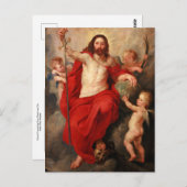 ルーベンスによる死と罪を勝ち取ったキリスト ポストカード (正面/裏面)