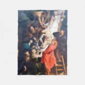 ルーベンスの十字架からの降下 フリースブランケット (正面)