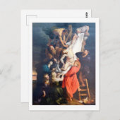 ルーベンスの十字架からの降下 ポストカード (正面/裏面)