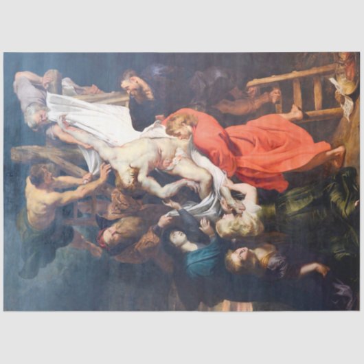ルーベンスの十字架からの降下 薄葉紙 (正面)