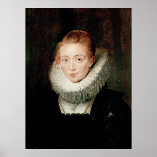 ルーベンスピエターポールポートレートレディウェイティングインファンタ ポスター (正面)