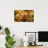 ルーベンス – マーキュリーとアルガス1636 ポスター (ホームオフィス)