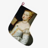 ルーベンス 女性の肖像画 ラージクリスマスストッキング (正面 (吊り時))