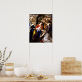 ルーベンス – 聖キャサリンの王冠 ポスター (キッチン)