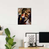 ルーベンス – 聖キャサリンの王冠 ポスター (ホームオフィス)