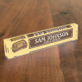 ルーベン・サンドイッチNYCユダヤ人デリ・コーニングビーフ デスクネームプレート (側面)