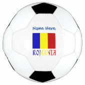 ルーマニアおよびルーマニア国旗の青の個人設定 サッカーボール (正面)