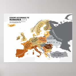 ルーマニアによるとヨーロッパ ポスター