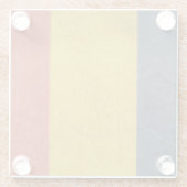 ルーマニアのグランジな主権国の旗 ガラスコースター (裏面)