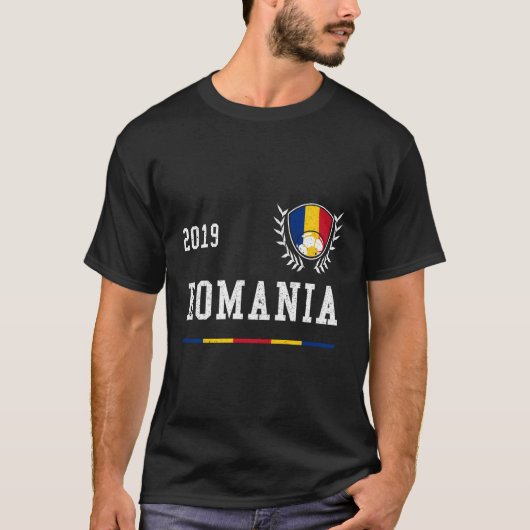 ルーマニアのサッカージャージー2019ルーマニアのサッカージャージ Tシャツ (正面)