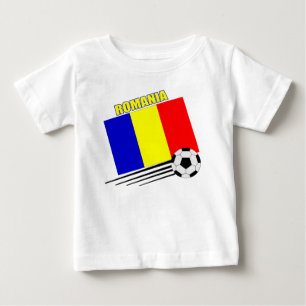 ルーマニアのサッカーチーム ベビーTシャツ