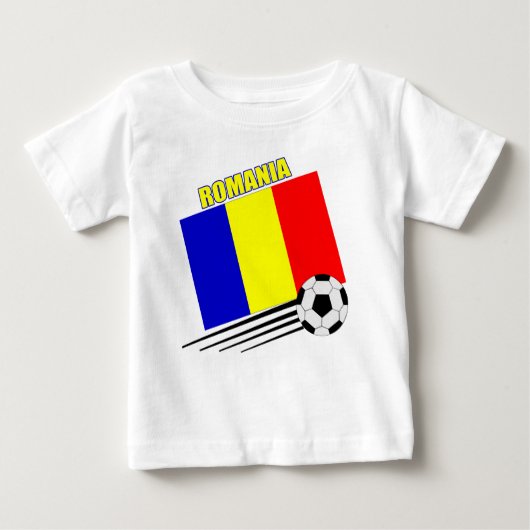 ルーマニアのサッカーチーム ベビーTシャツ (正面)