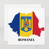 ルーマニアのシルエット、ラベル付き (正面/裏面)