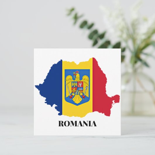ルーマニアのシルエット、ラベル付き (スタンド正面)