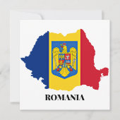 ルーマニアのシルエット、ラベル付き (正面)