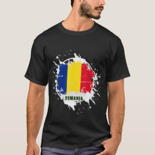 ルーマニアのスプラッシュ Tシャツ