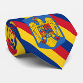 ルーマニアのネクタイ,ファッションルーマニア国旗のビジネス ネクタイ (ロール)